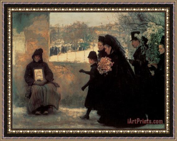 Emile Friant All Saints' Day Framed Painting