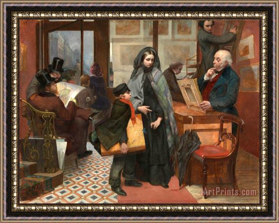 Emily Mary Osborn Nameless And Friendless. The Rich Man's Wealth Is His Strong City, Etc. Framed Print