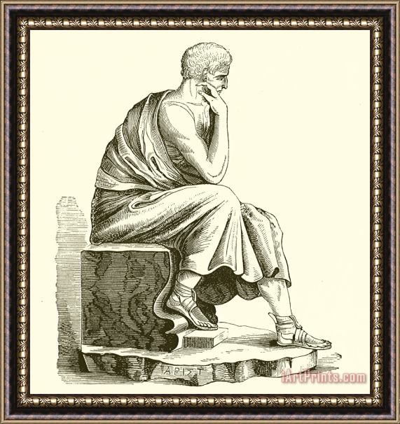 English School Aristotle Framed Print