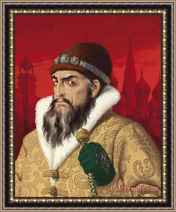 English School Ivan the Terrible Framed Painting