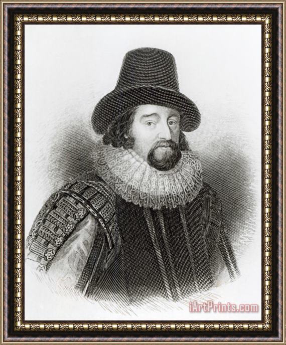 English School Portrait Of Francis Bacon Framed Painting