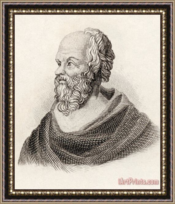 English School Socrates From Crabbes Historical Dictionary Framed Painting