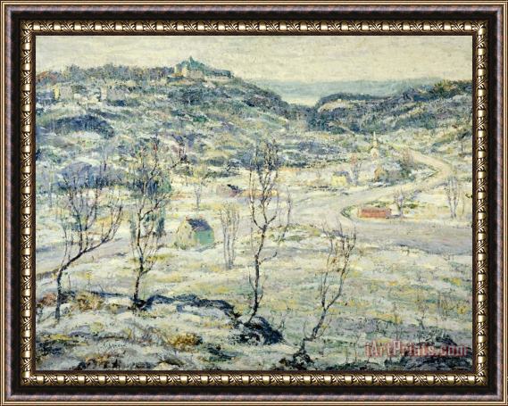 Ernest Lawson Harlem Valley, Winter Framed Print