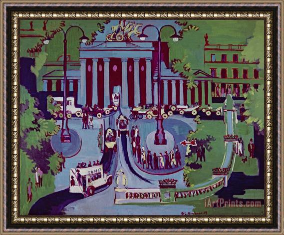 Ernst Ludwig Kirchner The Brandenburg Gate Berlin Framed Print