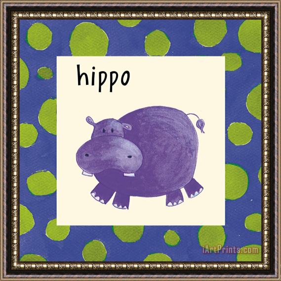 Esteban Studio Hippo Framed Painting