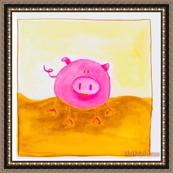 Esteban Studio Piggly Wiggly Framed Painting