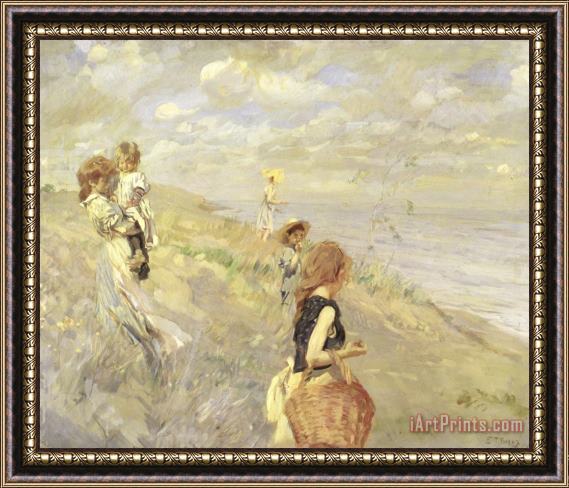 Ettore Tito The Sand Dunes Framed Print