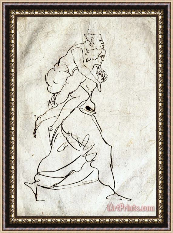 Eugene Delacroix Aeneas And Anchises Framed Print