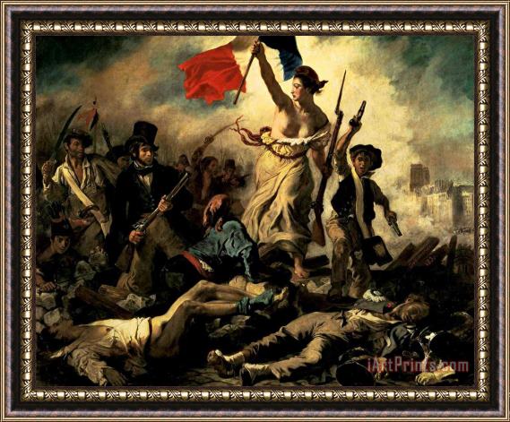 Eugene Delacroix Liberty Leading The People Framed Print
