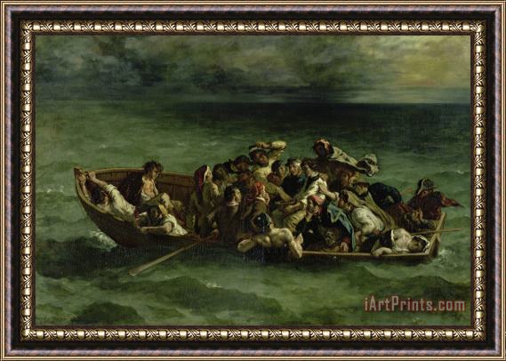 Eugene Delacroix The Shipwreck of Don Juan Framed Painting