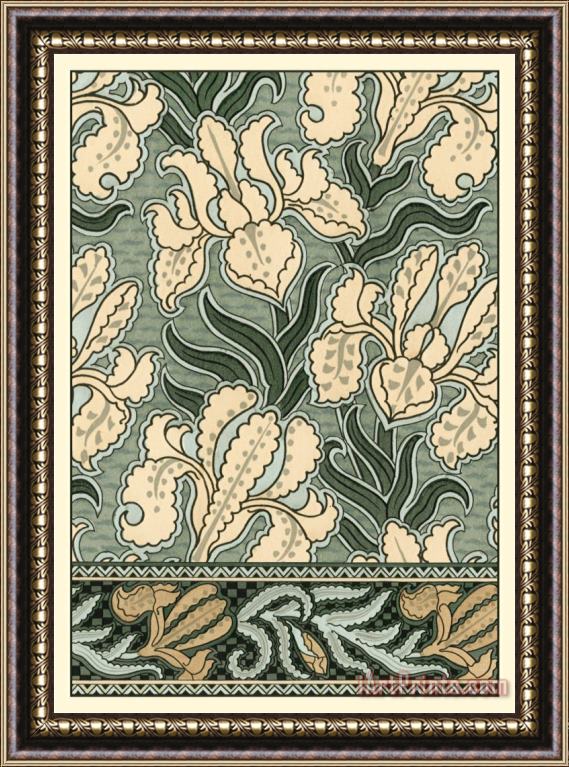 Eugene Grasset Garden Tapestry II Framed Painting