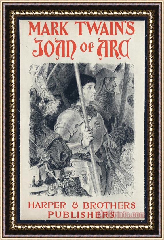 Eugene Grasset Mark Twain's Joan of Arc Framed Painting