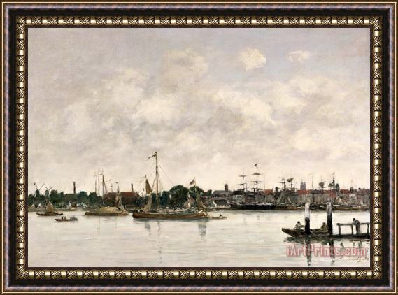 Eugene Louis Boudin The Meuse At Dordrecht Framed Print