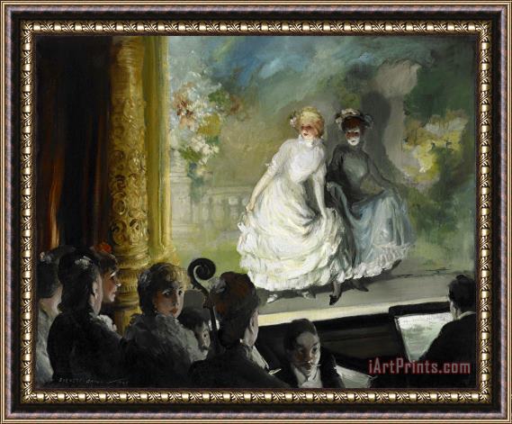 Everett Shinn A French Music Hall Framed Painting