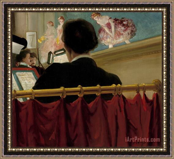 Everett Shinn The Orchestra Pit, Old Proctor's Fifth Avenue Theatre Framed Print