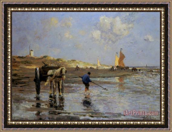 Evert Pieters Seashore Framed Painting
