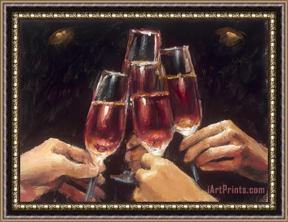 Fabian Perez A Toast with Rose, 2020 Framed Print