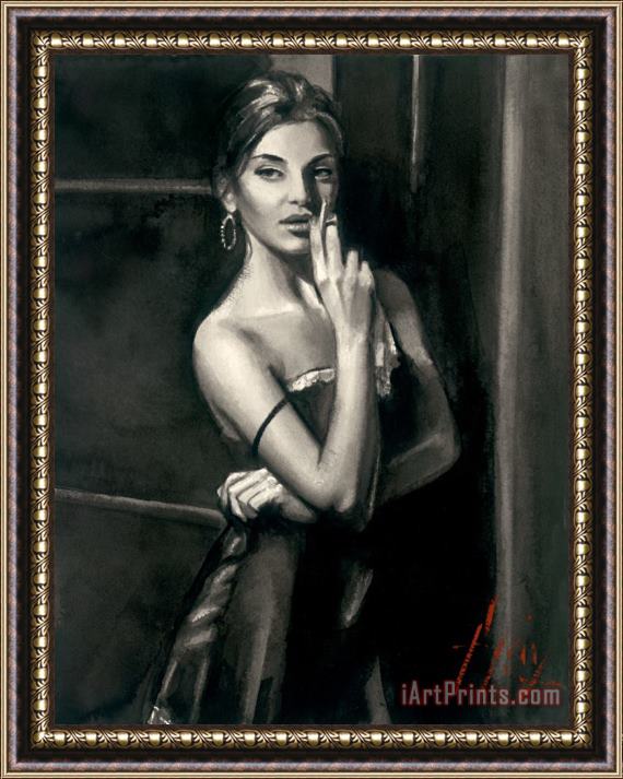 Fabian Perez At The Door VII Framed Painting