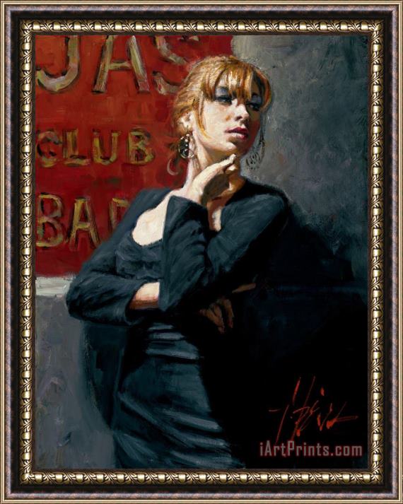 Fabian Perez Sandra by The Red Sign Framed Print