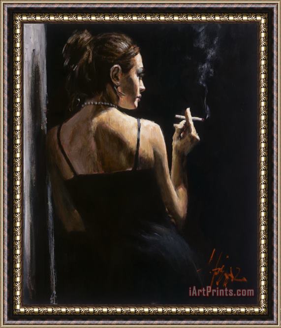 Fabian Perez Sensual Touch Framed Painting
