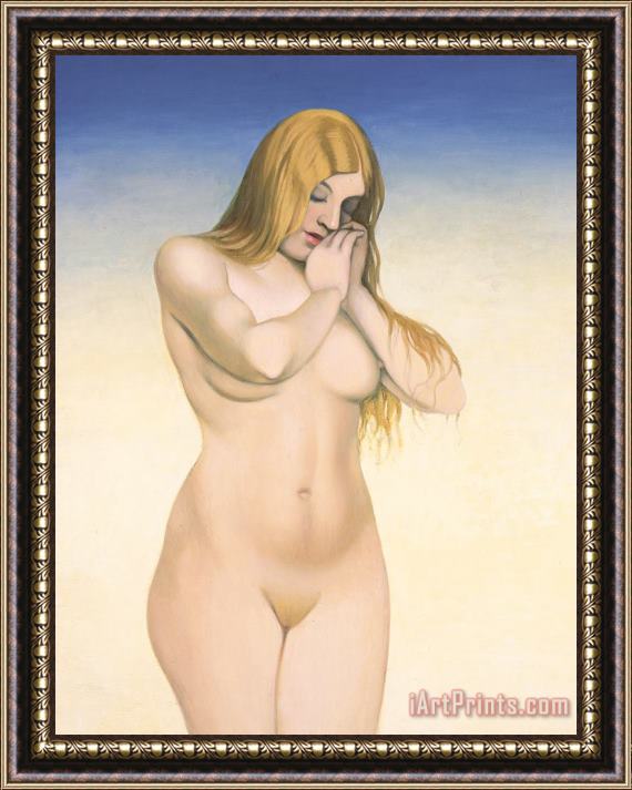 Felix Edouard Vallotton Blonde Nude Framed Painting