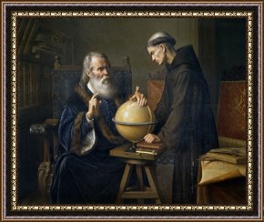 Felix Parra Galileo Galilei demonstrating his new astronomical