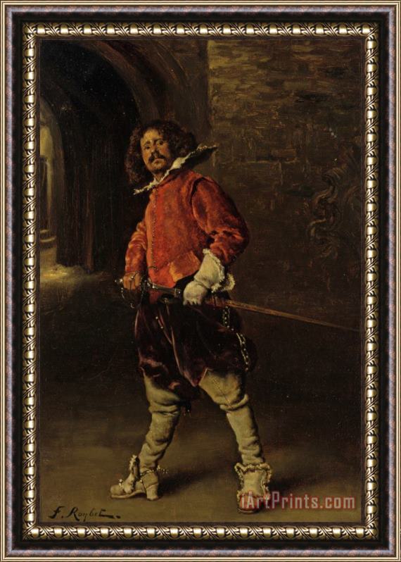 Ferdinand Roybet The Cavalier Framed Painting