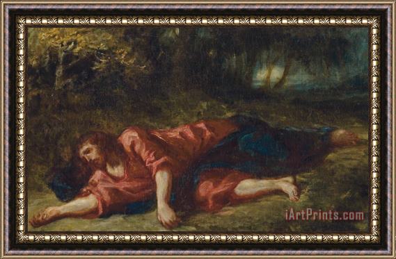 Ferdinand Victor Eugene Delacroix The Agony In The Garden Framed Painting