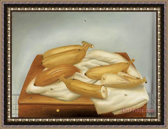 Fernando Botero Bananas, 1975 Framed Painting