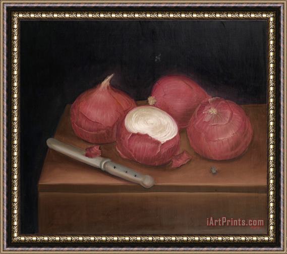 Fernando Botero Cebollas Espanolas (spanish Onions), 1969 Framed Painting
