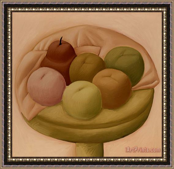 Fernando Botero Frutas, 2000 Framed Painting