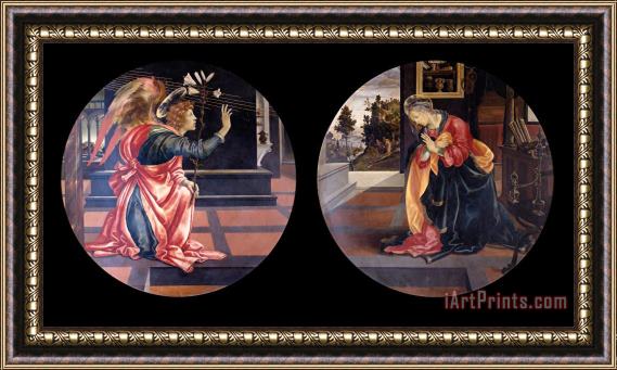 Filippino Lippi Annunciation Framed Painting