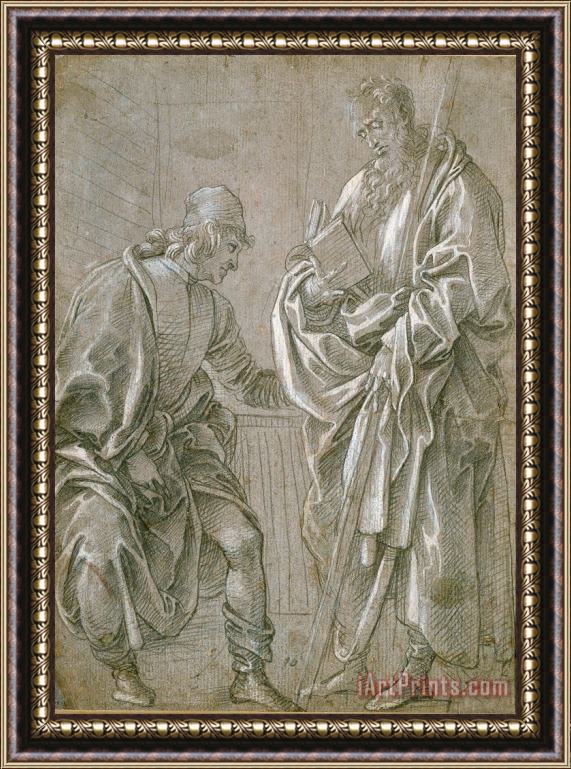 Filippino Lippi Apostle And Youth Framed Print