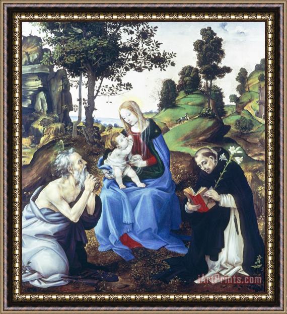 Filippino Lippi Holy Family Framed Painting