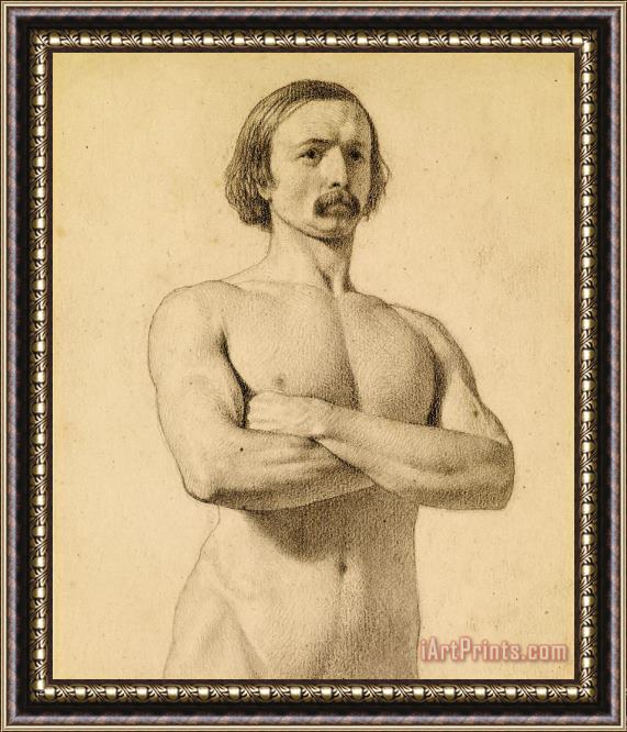 Ford Madox Brown Male Nude Framed Print