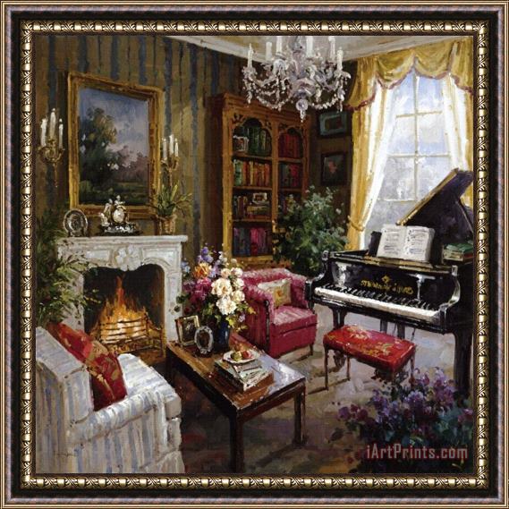 Foxwell Grand Piano Room Framed Painting