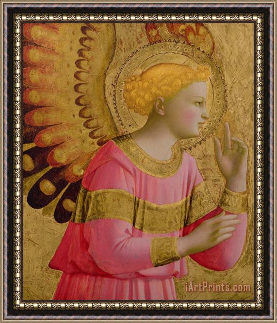 Fra Angelico Annunciatory Angel Framed Painting