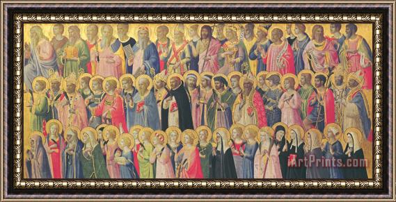 Fra Angelico The Forerunners Of Christ With Saints And Martyrs Framed Print