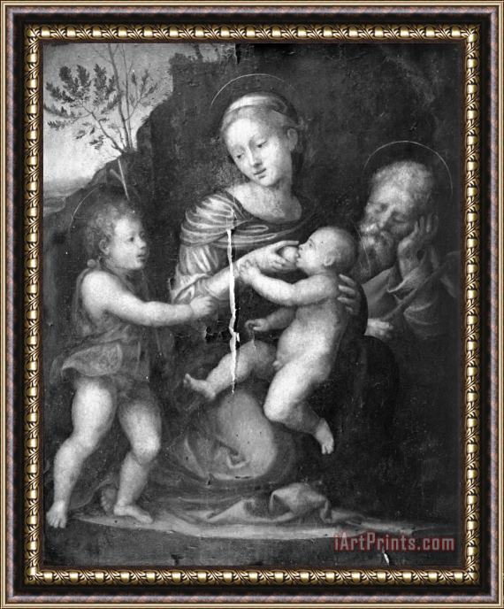 Fra Bartolomeo Holy Family with St John Framed Painting