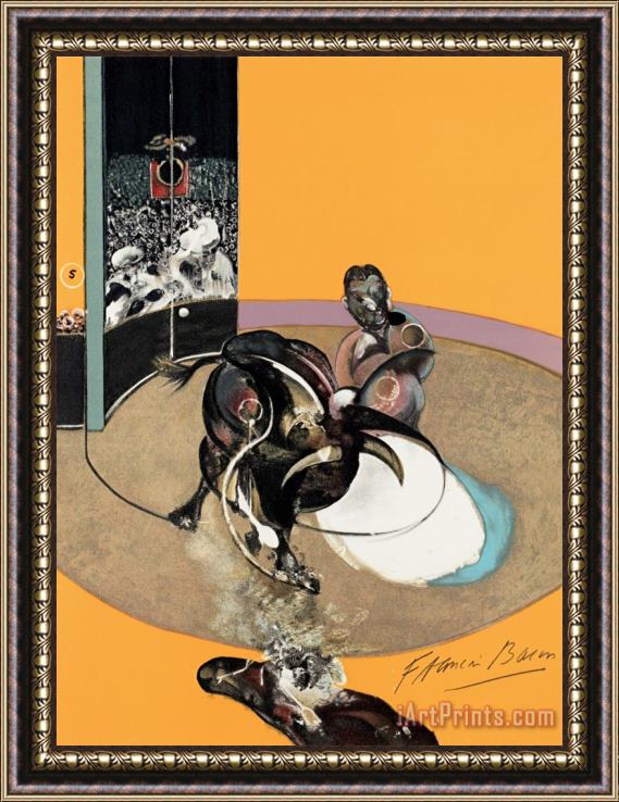 Francis Bacon Miroir De La Tauromachie, 1990 Framed Print
