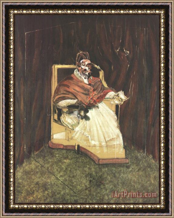Francis Bacon Pope Innocent Xii, 1995 Framed Painting