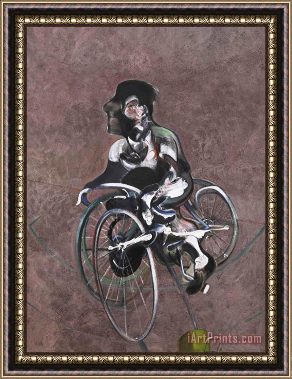 Francis Bacon Portrait of George Dyer Riding a Bicycle, 1966 Framed Painting