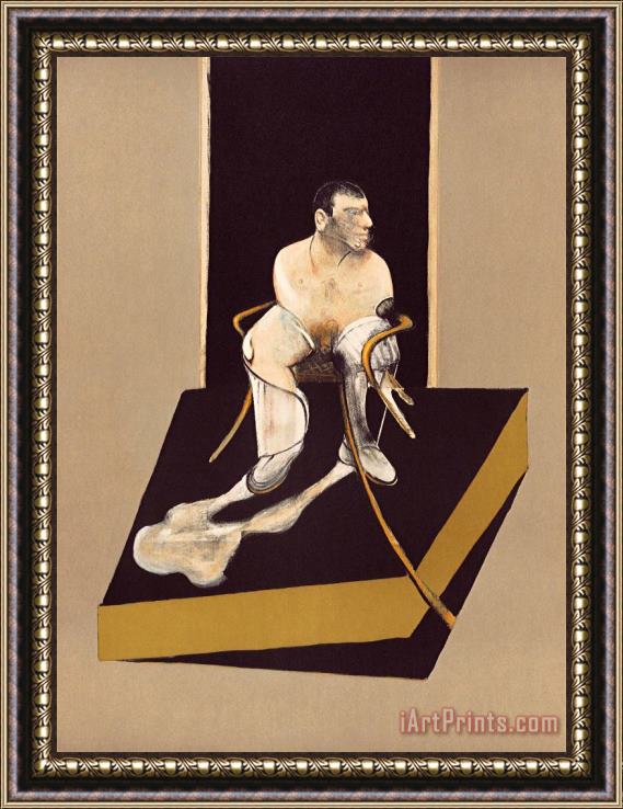 Francis Bacon Portrait of John Edwards, From Triptych, 1986 Framed Painting