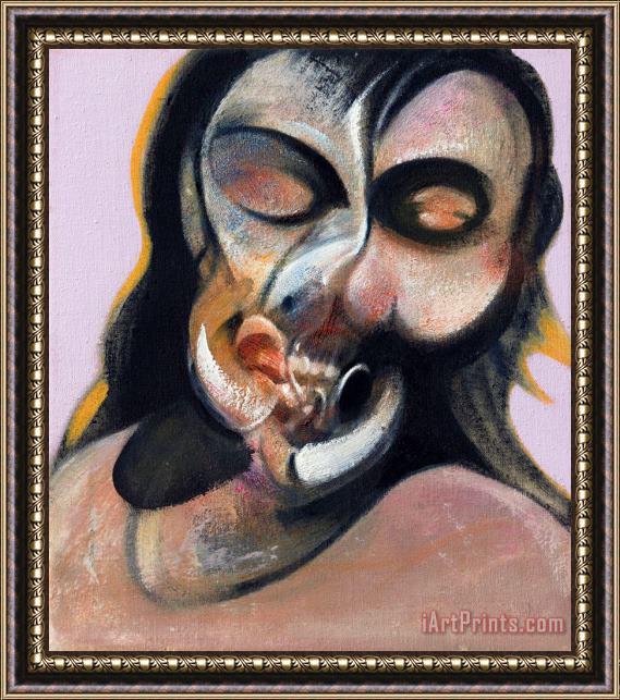 Francis Bacon Study of Henrietta Moraes Laughing Framed Painting