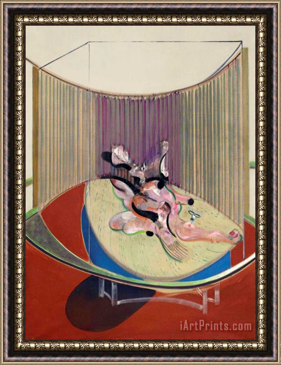 Francis Bacon Version No. 2 of Lying Figure with Hypodermic Syringe, 1968 Framed Painting