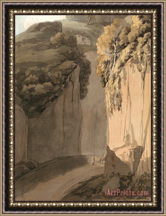 Francis Swaine Entrance to The Grotto at Posilippo, Naples Framed Print