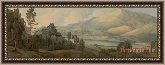 Francis Swaine View of Lake Coniston, Lancashire Framed Painting