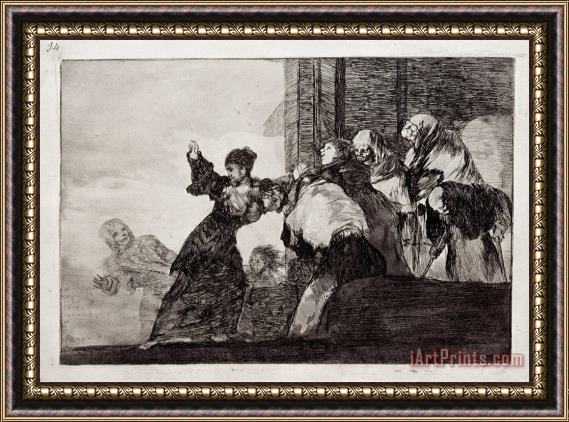 Francisco De Goya Poor Folly Framed Painting