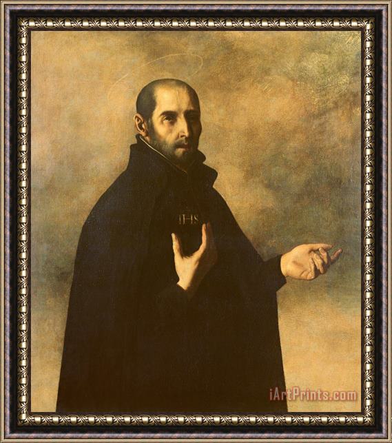 Francisco de Zurbaran St.Ignatius Loyola Framed Painting