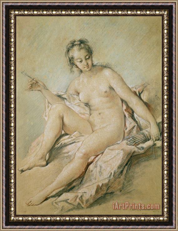 Francois Boucher A study of Venus Framed Painting